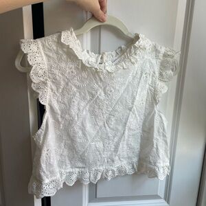 Mango White Blouse